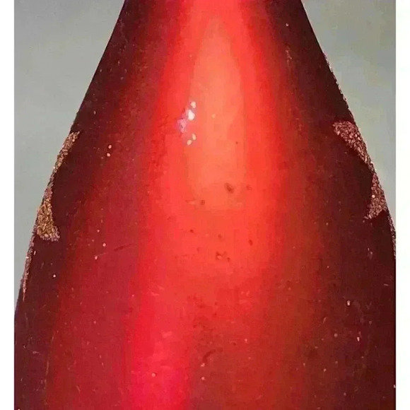 Seasons of Cannon Falls Blown Glass Christmas Ornaments Red Ball & 6.5" Teardrop - Picture 7 of 7